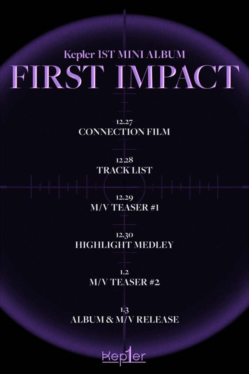 Kep1er schedule for First Impact