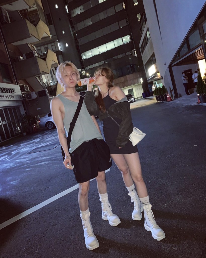 DAWN and HyunA Couple Sneakers