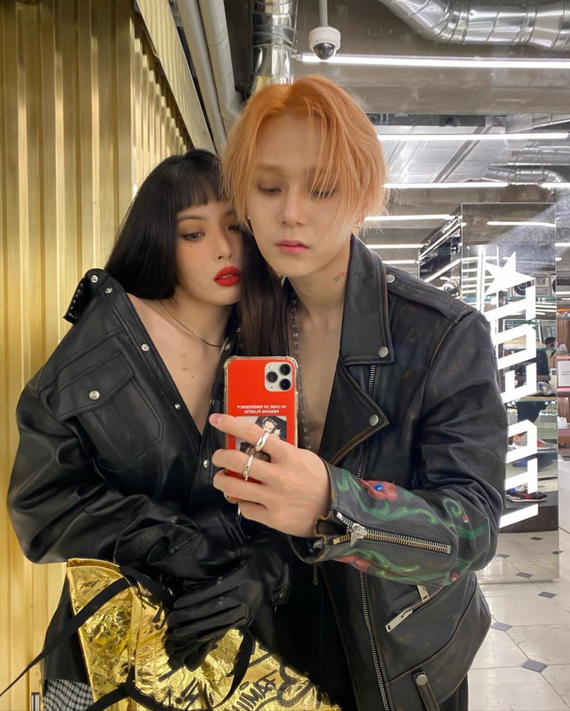 DAWN and HyunA Couple Leather Jacket
