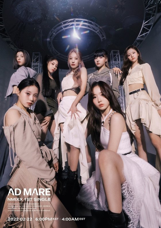 JYP Entertainment's Rookie NMIXX Unveils Teaser Image for 'AD MARE' |  KpopStarz