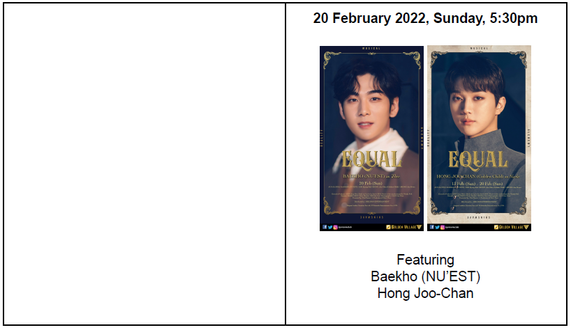 Catch your favourite K-Pop artists on 13th and 20th February 2022