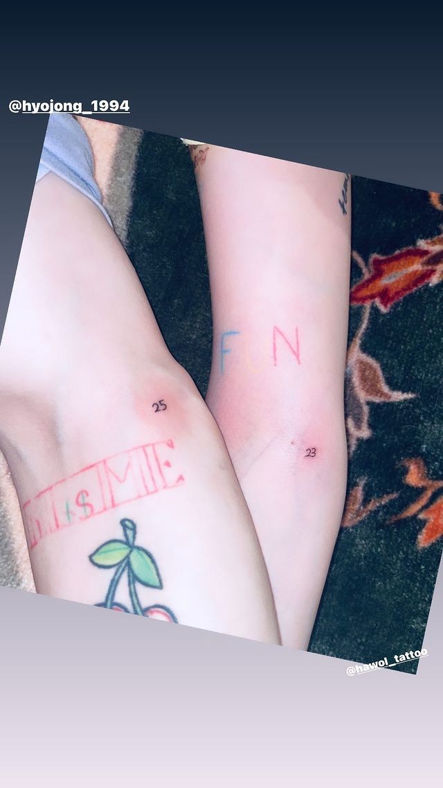 HyunA, DAWN Get New Matching Tattoos — Here's What It Means