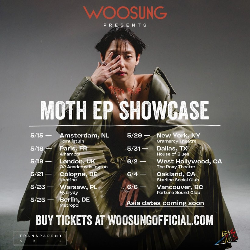 Woosung Showcase Tour 2022: Locations, Dates, More Details for 'Moth'