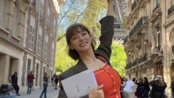 Kim Sejeong, fresh glamor in front of the Eiffel Tower