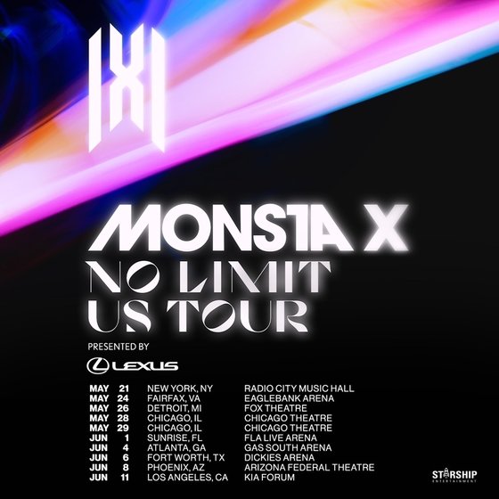 MONSTA X starts a full-fledged US tour from today... From New York to LA
