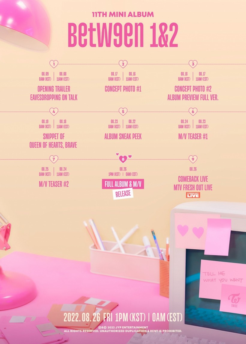 BETWEEN 1&2 comeback schedule