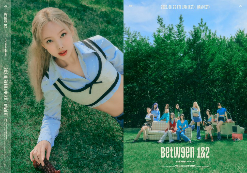 TIEDIC Kpop Nayeon Twice Concept Poster for Between 1 And 2 Talk