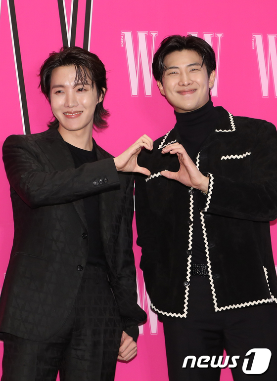 J-Hope · RM participates in breast cancer awareness campaign charity event
