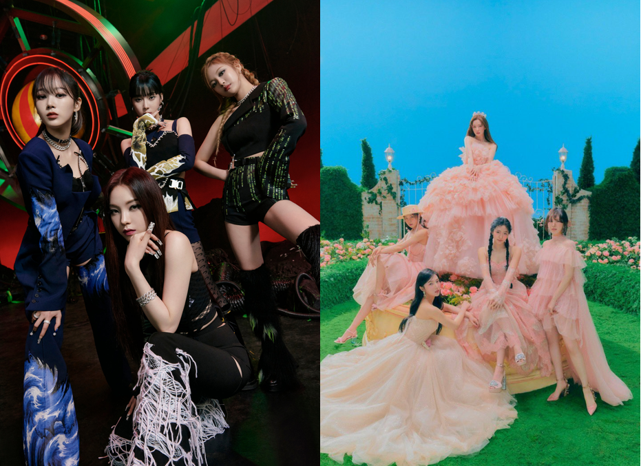 5 K-pop groups where all members have different names: aespa, Red Velvet, more!