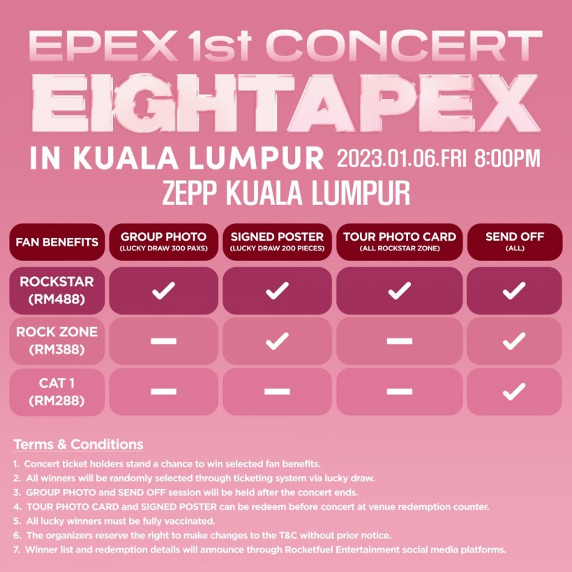 EPEX 1ST CONCERT <EIGHT APEX> IN KUALA LUMPUR 2023