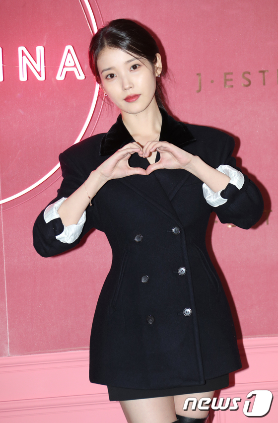 IU, J. ESTINA attended the 'Holiday Collection' pop-up store opening event