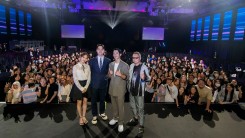 Rising Heartthrobs Jung Haein, Ko Kyungpyo And Kim Hyejun From Connect, Alongside Its Acclaimed Japanese Director Miike Takashi Had A Sharing Session With Students In Singapore