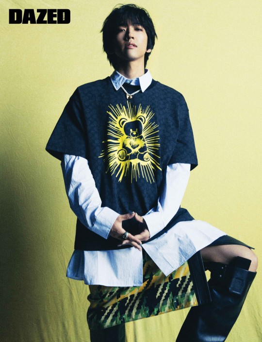 Lee Seung-yoon, sensual genderless look completed with a skirt