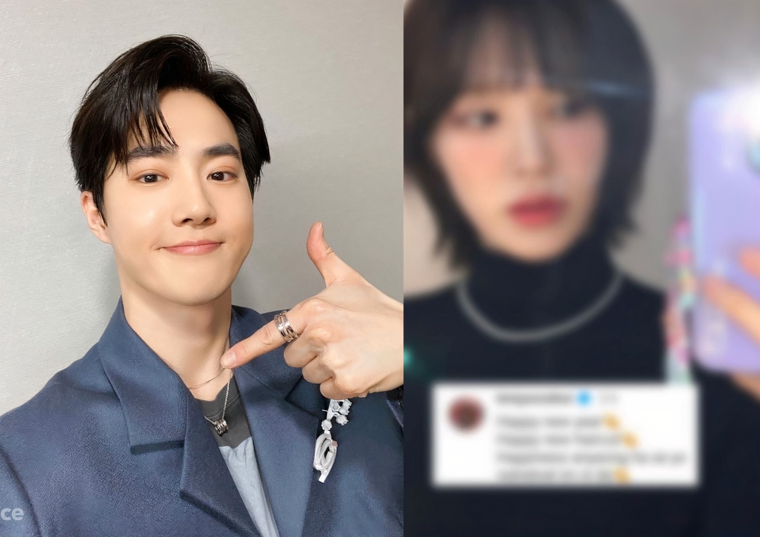 EXO Suho comments on Wendy’s ‘sixth member of Red Velvet’ photo.