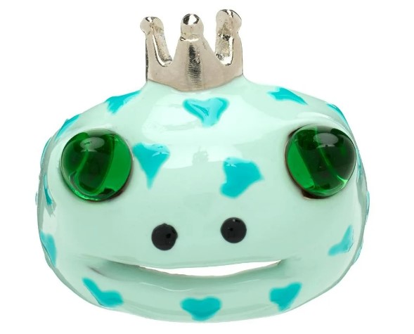 Blue Frog Prince Ring