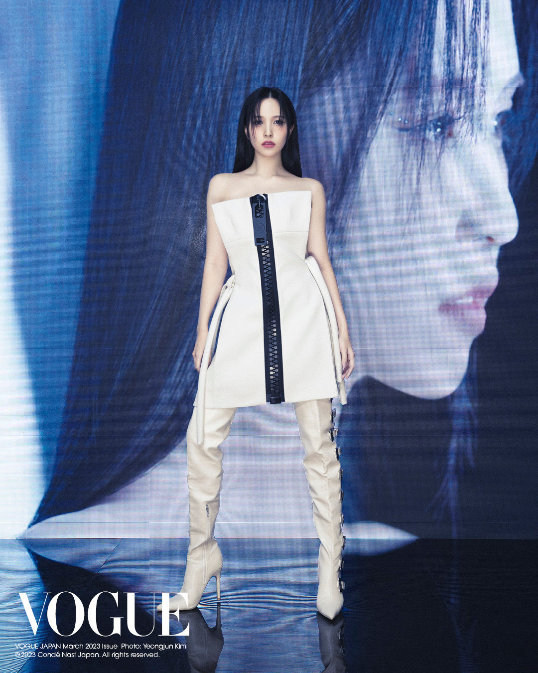 TWICE Momo·Mina·Sana, indistinguishable beauty...Vogue Japan cover decoration
