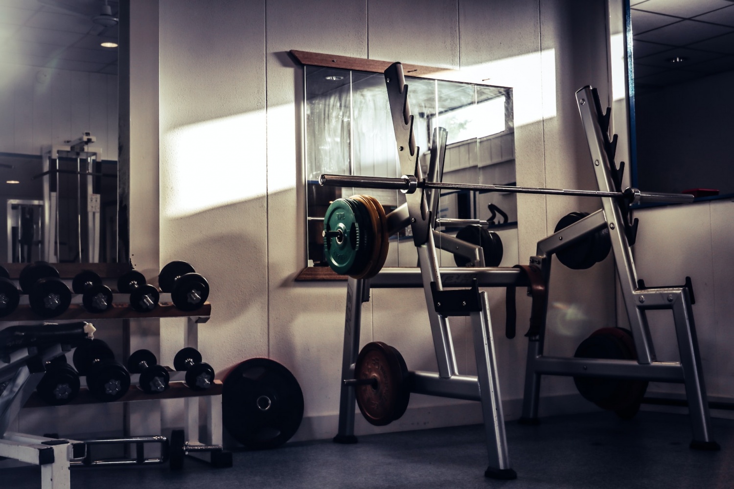 Using the gym in the apartment for health and fitness
