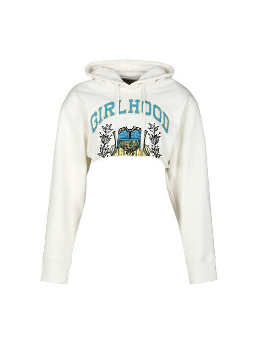 Girlhood-Print Hooded Sweatshirt