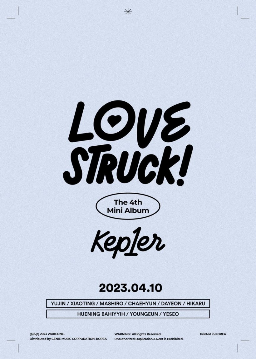  Kep1er Drops First Teaser For Upcoming 4th Mini Album 'LOVESTRUCK!'