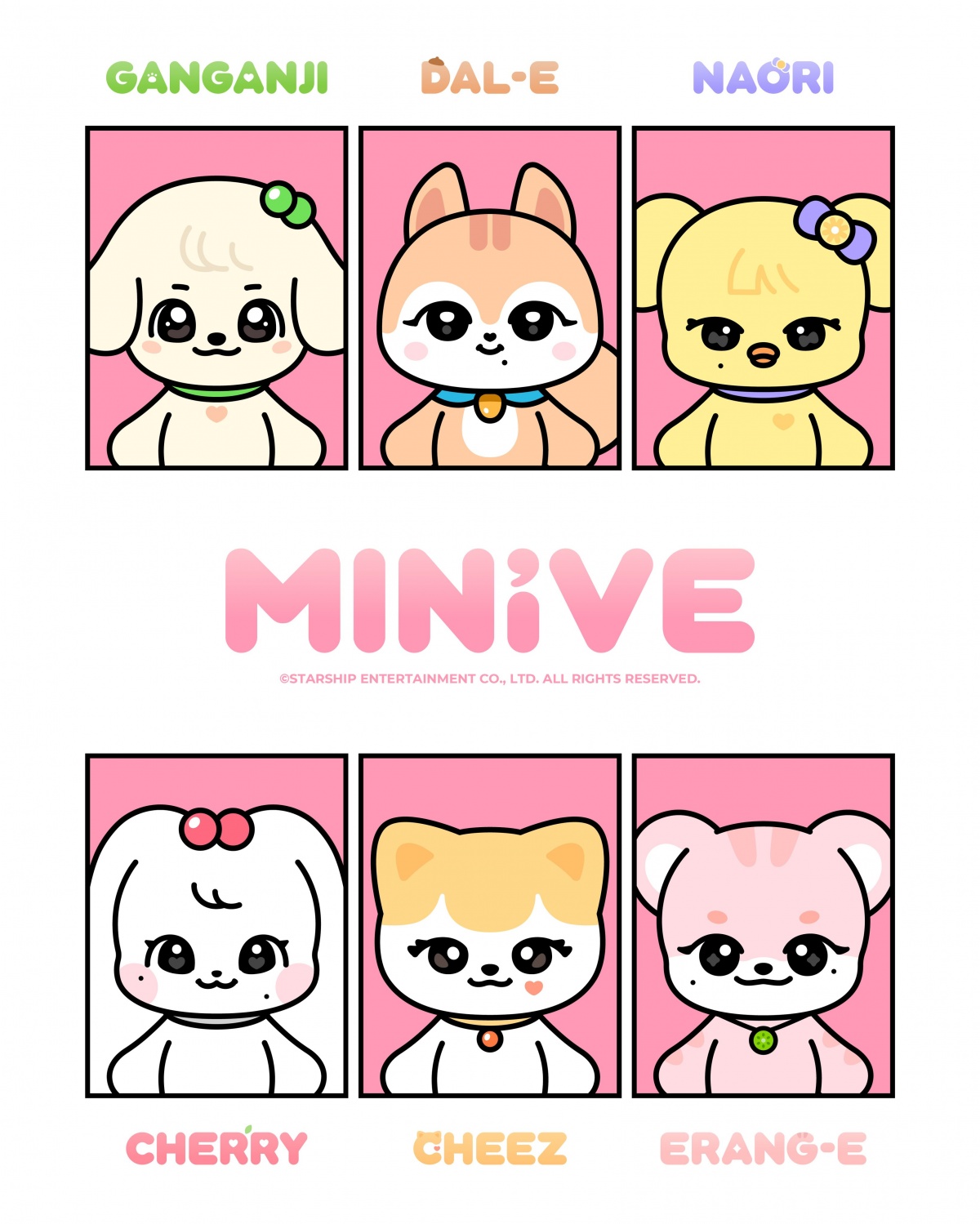 IVE, official character MINIVE revealed… Resembles the members, 'cute'