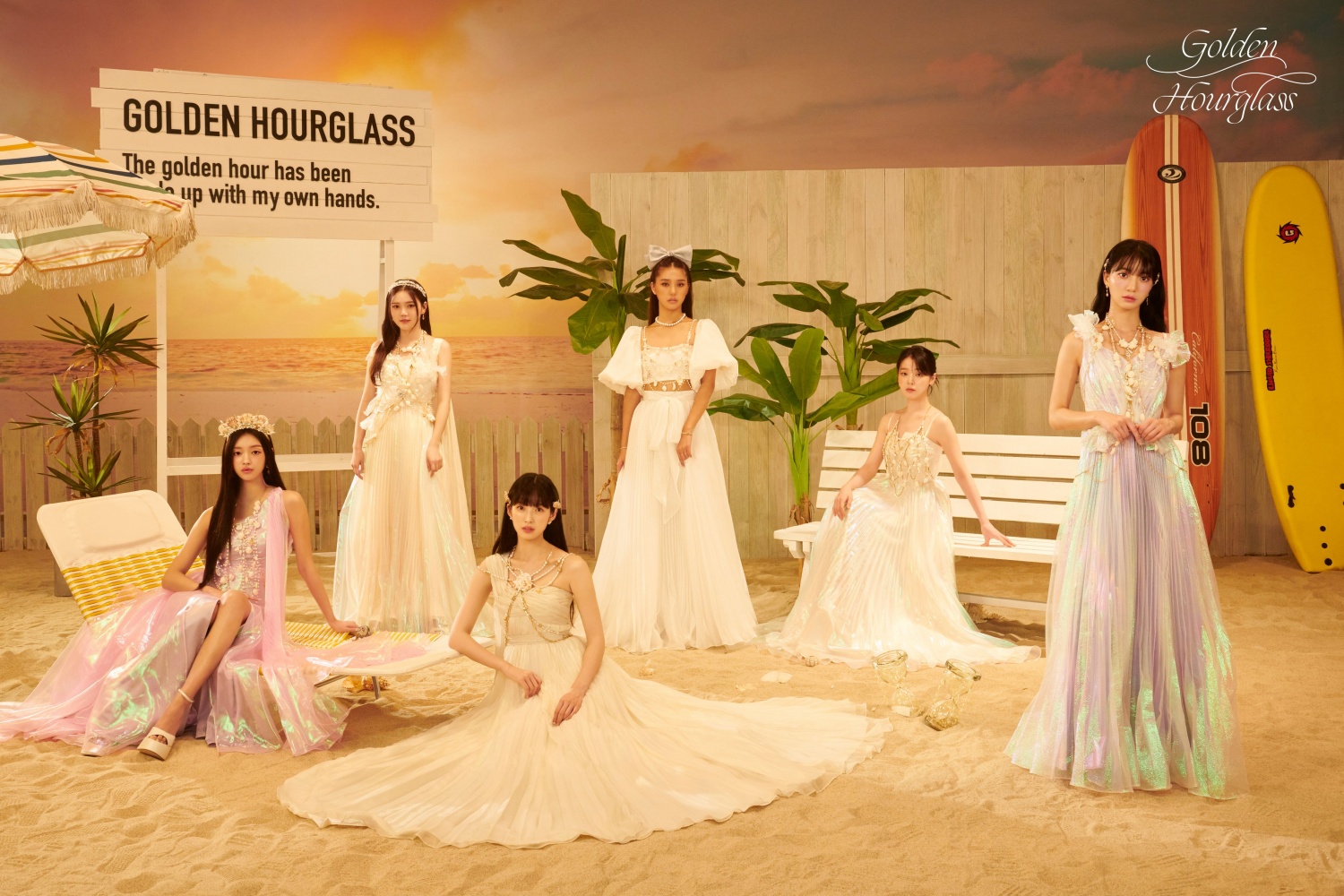 'Comeback' OH MY GIRL, 'Golden Hourglass' lyric poster open... unrivaled emotion