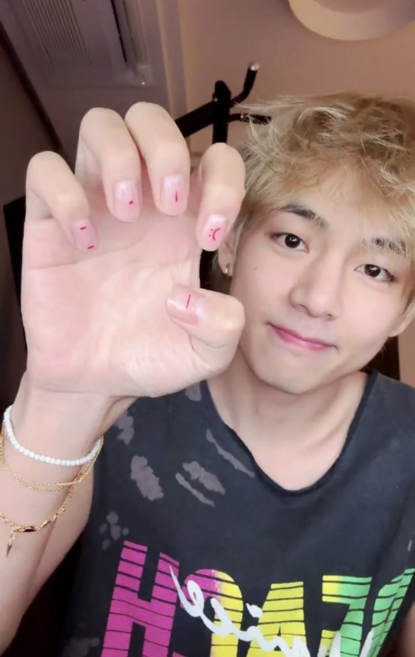 BTS Taehyung Is Revolutionizing Nail Art with His Latest Weverse ...