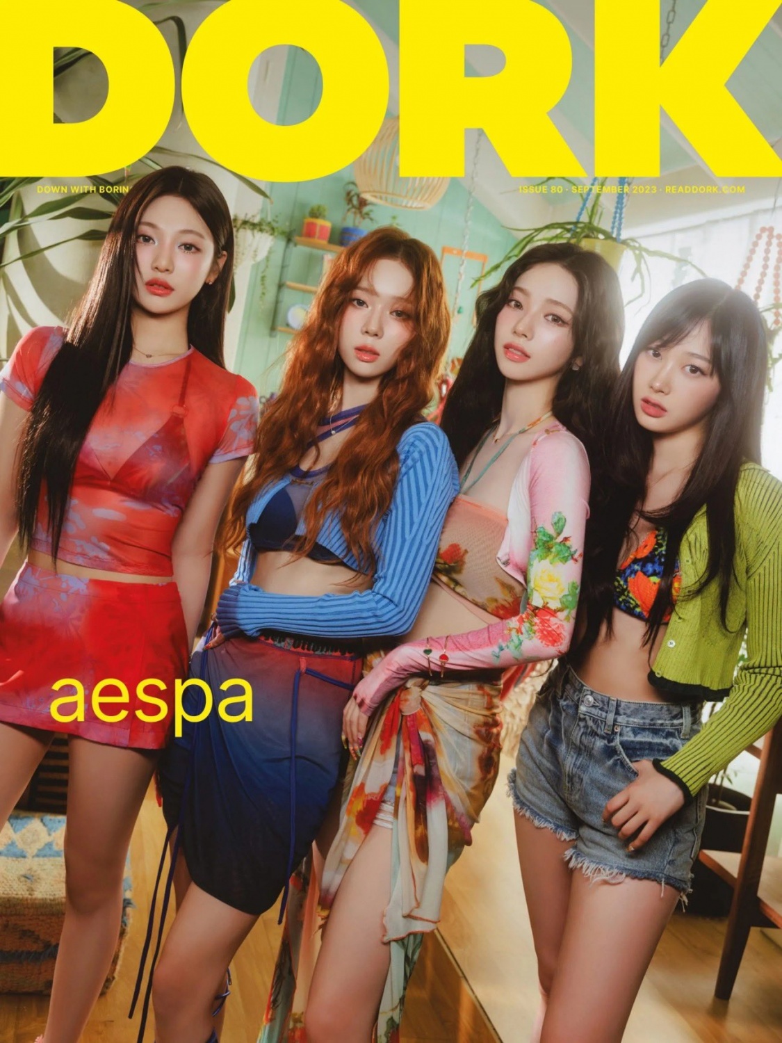 aespa, the first K-pop group to decorate the cover of a British magazine