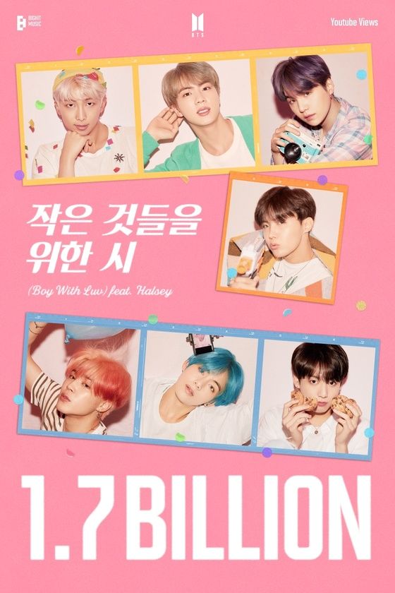 BTS' 'Boy With Luv' music video surpasses 1.7 billion views