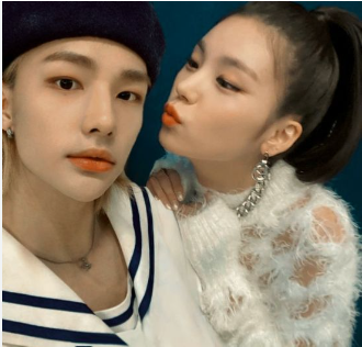 STRAY KIDS Hyunjin and ITZY Yeji 