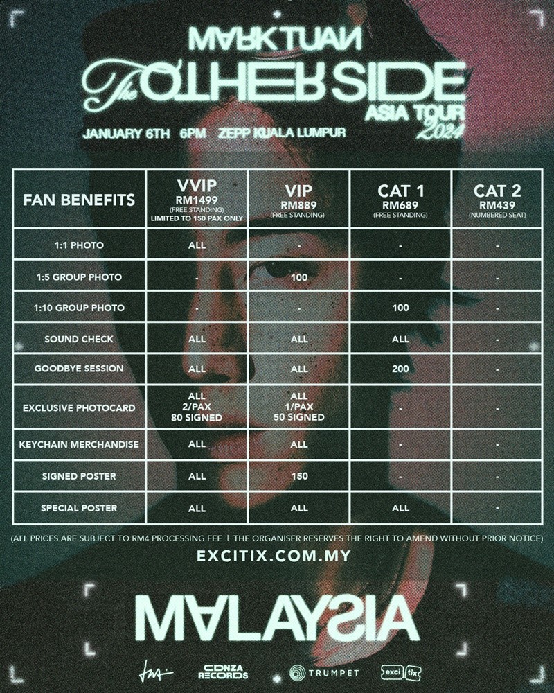 MARK TUAN ‘The Other Side’ ASIA TOUR 2024 in Malaysia