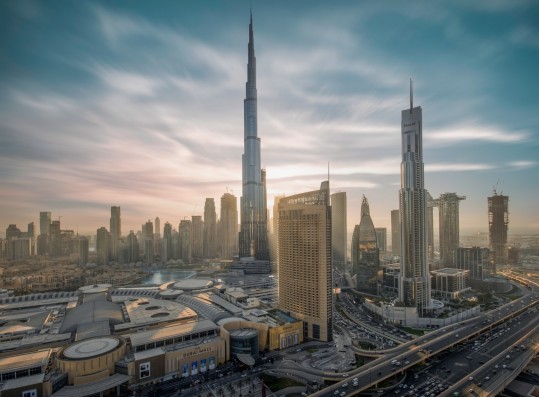 a view of a city with a lot of tall buildings