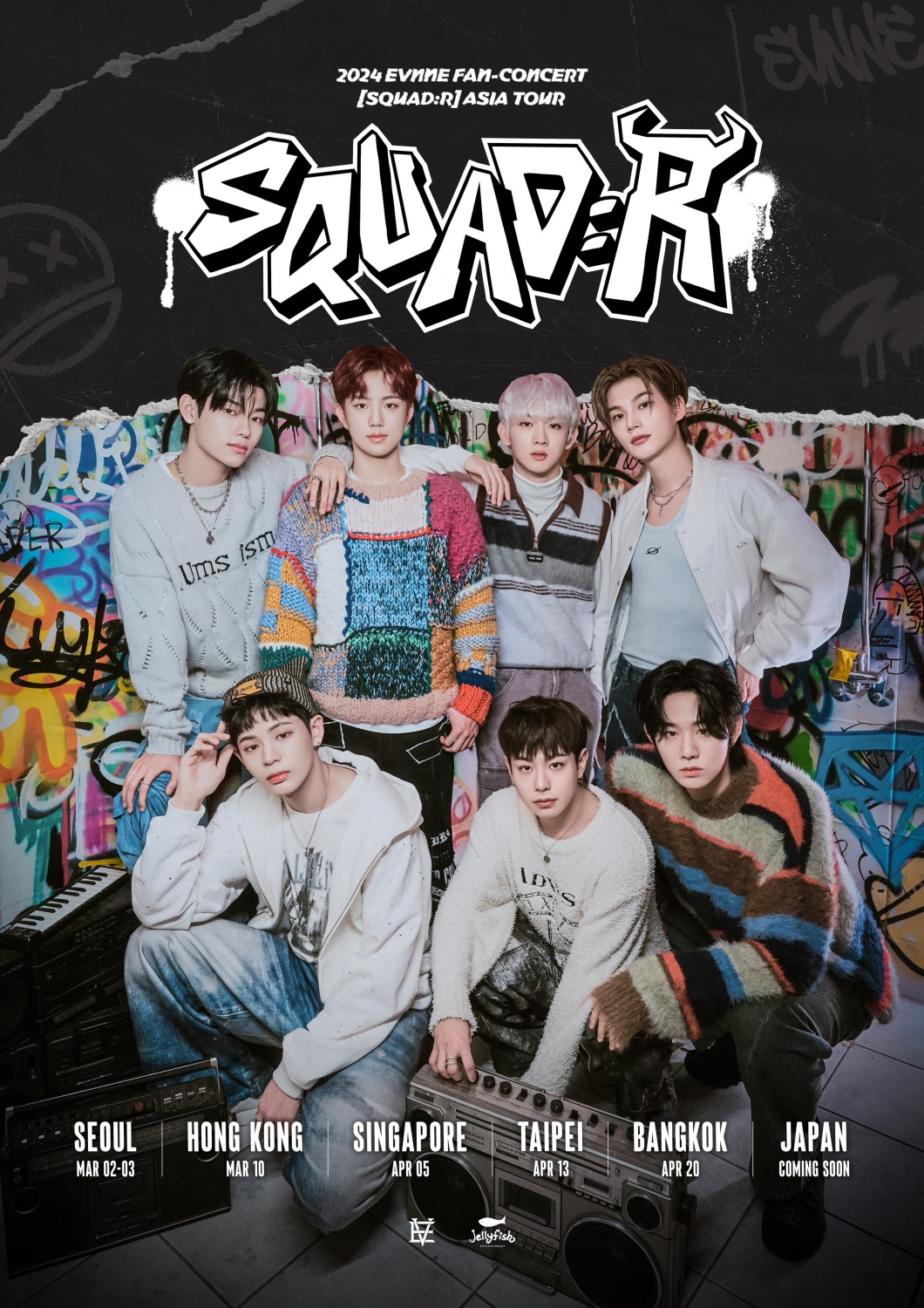EVNNE to Embark on First Asia Fan Concert Tour, [SQUAD:R]