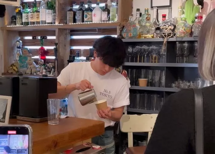 Japanese Café Owner Draws Attention For Resemblance to BTS V