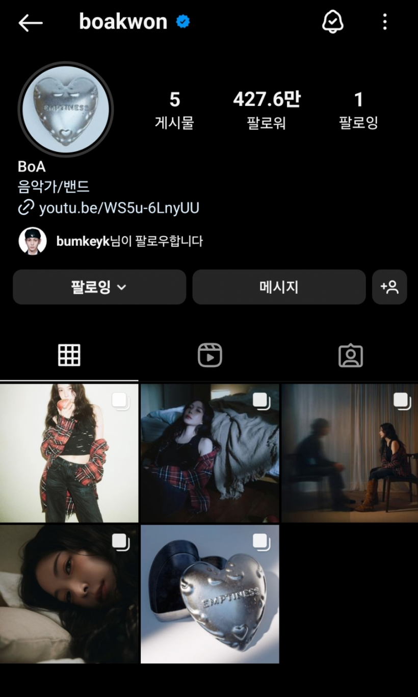 BoA Sparks Concern After She Unfollowed Everyone Except Late Brother, Deleted Past IG Posts 