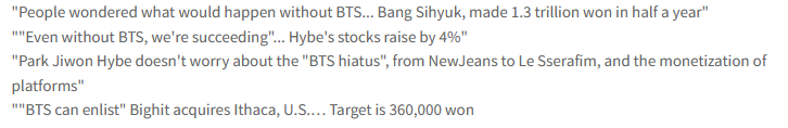 HYBE wird vorgeworfen, den Erfolg von BTS „herunterzuspielen“, während die Medien andere Künstler „ausspielen“: „Sie sind so verzweifelt“