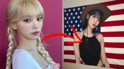 Photo of 'Soldier' Saluting Flag With LE SSERAFIM Kim Chaewon Face Goes Viral + Idol Flags Garner Popularity