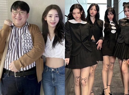 Netizens Discover Bang Si Hyuk Has Photos With All HYBE Groups Except NewJeans