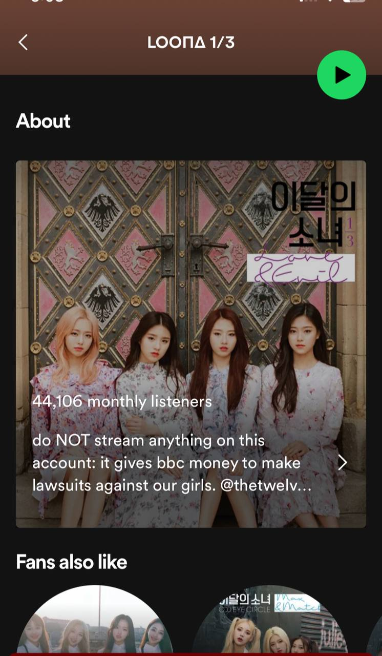 LOONA 1/3 Spotify Gets Hacked — Here’s The Hacker’s Message