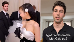 Model Standing Behind BLACKPINK Jennie at Met Gala Fired for Being 'Too Handsome'