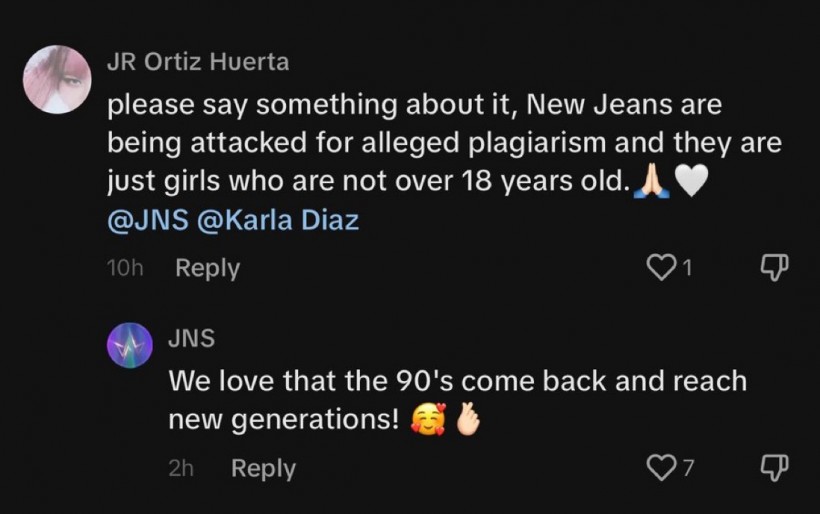 Mexican girl group Jeans responded to fans’ requests to comment on plagiarism allegations targeting NewJeans