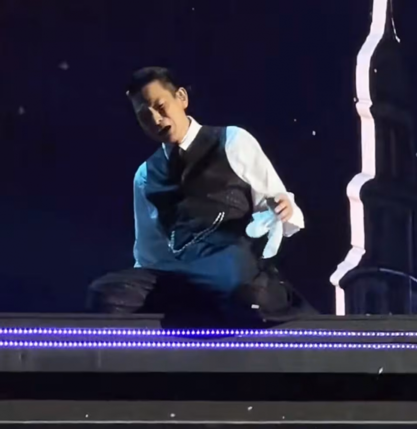 Andy Lau Nearly Experiences Dangerous 4m-High Fall During Latest Concert