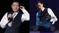 Andy Lau Nearly Experiences Dangerous 4m-High Fall During Latest Concert