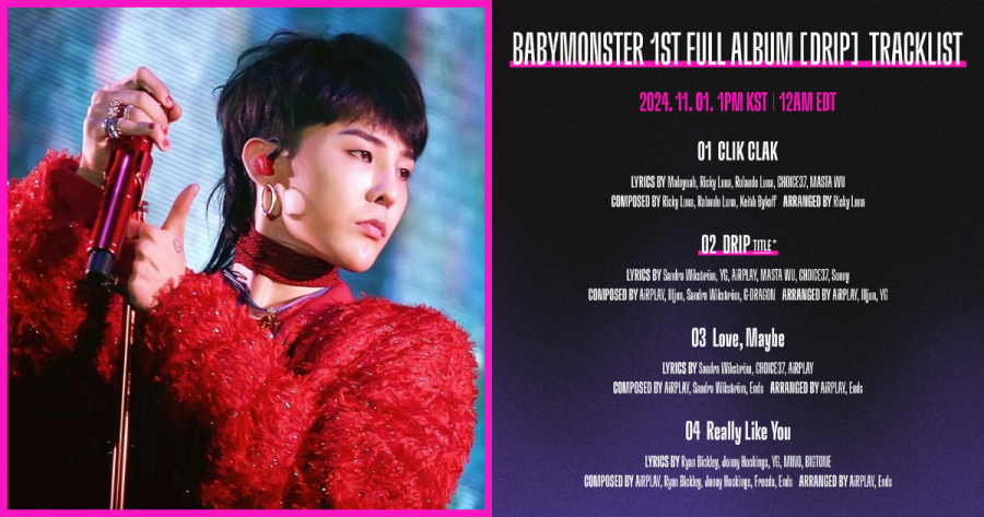 G-Dragon, BABYMONSTER comeback tracklist