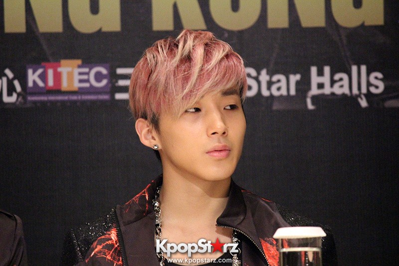 B.A.P Jongup in 'Live on Earth' in Hong Kong Press Conference [PHOTOS ...