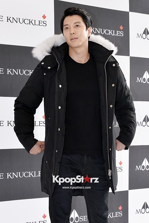 Lee Dong Gun Poses at MOOSE KNUCKLES Launching Event - Aug 30, 2013 ...
