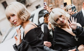 TWICE Momo Turns Heads With Gorgeous Blonde Bob In Milan Fashion Week: 'She's Too Powerful'