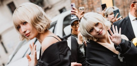 TWICE Momo Turns Heads With Gorgeous Blonde Bob In Milan Fashion Week:
'She's Too Powerful'